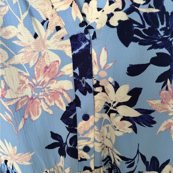 Vince Camuto Blue and Pink Floral Dress - Picture 2 of 5